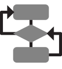 Illustration of a simple flowchart.